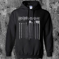 His Hero Is Gone- The Plot Sickens on a black hooded sweatshirt