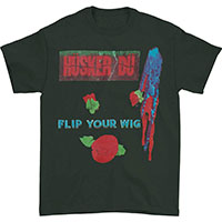 Husker Du- Flip Your Wig on an olive shirt