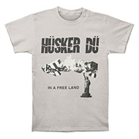 Husker Du- In A Free Land on a grey shirt (Sale price!)