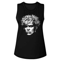 Billy Idol- Face on a black girls tank shirt