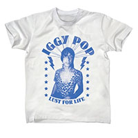 Iggy Pop- Lust For Life on a white shirt