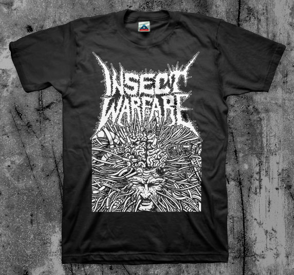 Insect Warfare- Wires on a black shirt