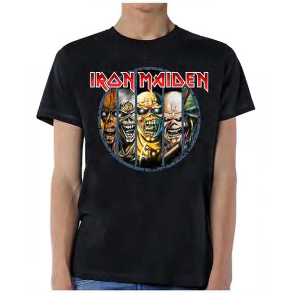 Iron Maiden- Eddie Evolution on a black shirt (Sale price!)
