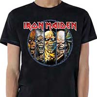 Iron Maiden- Eddie Evolution on a black shirt