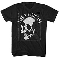 Jane's Addiction- Skull on a black ringspun cotton shirt