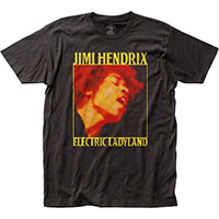 Jimi Hendrix- Electric Ladyland on a black ringspun cotton shirt (Sale price!)
