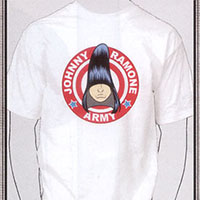 Johnny Ramone-Army on a white shirt (Sale price!)