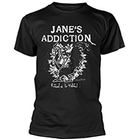 Jane's Addiction- Rooster on a black ringspun cotton shirt (Import)