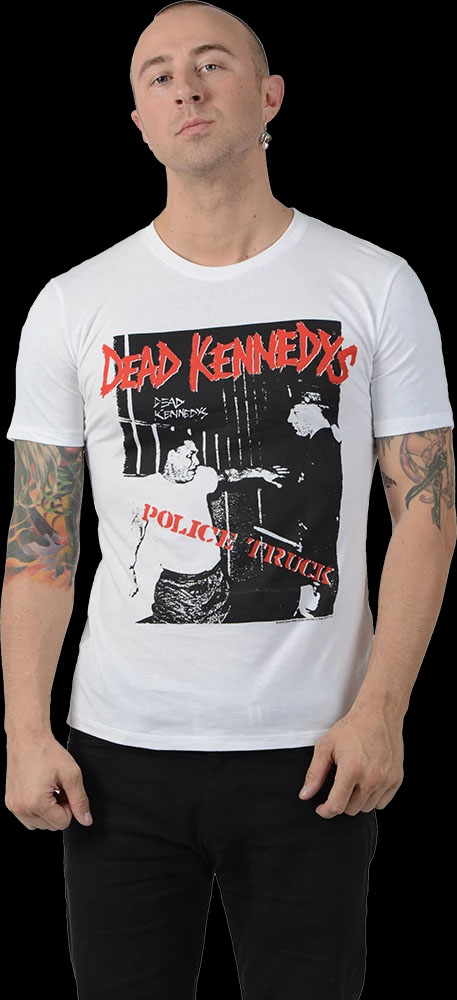 Dead Kennedys- Police Truck on a white shirt
