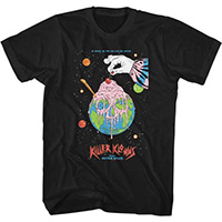 Killer Klowns From Outer Space- Cherry Top on a black ringspun cotton shirt