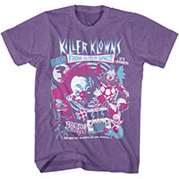 Killer Klowns From Outer Space- Alien Klowns on a heather purple shirt