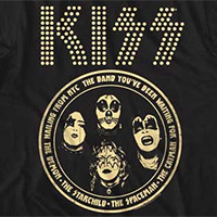 Kiss- Hailing From NYC on a black ringspun cotton shirt