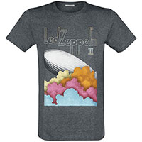 Led Zeppelin- Zeppelin on a heather grey ringspun cotton shirt