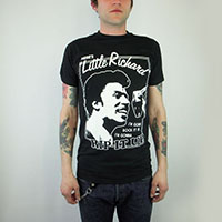 Little Richard- Rip It Up on a black ringspun cotton shirt (Sale price!)