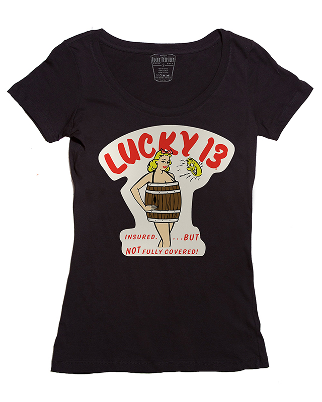 Insured Girls Scoop Neck shirt by Lucky 13 