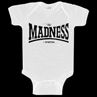 Madness- London on a white onesie