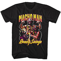 Macho Man Randy Savage- 3 Pics on a black shirt