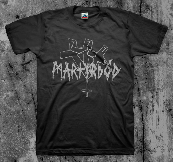 Martyrdod- 777 on a black shirt (Sale price!)