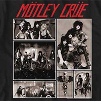 Motley Crue- Motley Pics on a black ringspun cotton shirt