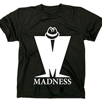 Madness- Classic M on a black shirt