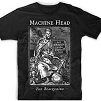 Machine Head- The Blackening on a black ringspun cotton shirt