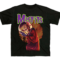 Misfits- Mars Attacks on a black shirt