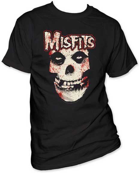 Misfits- Bloody Skull on a black shirt