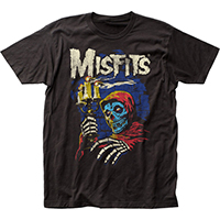 Misfits- Candelabra on a black ringspun cotton shirt
