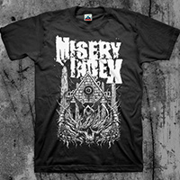 Misery Index- Conjuring The Cull on a black shirt (Sale price!)