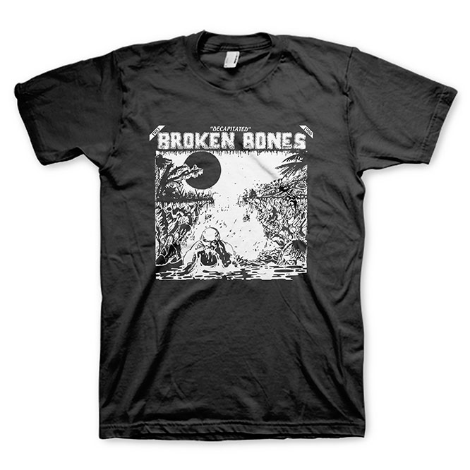 Broken Bones- Decapitated on a black shirt