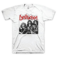 Destruction- Band Pic on a white shirt