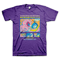 Flaming Lips- Yoshimi Battles The Pink Robots on a purple shirt