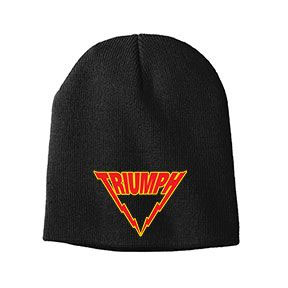 Triumph- Logo embroidered on a black beanie (Sale price!)