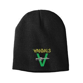 Vandals- Logo embroidered on a black beanie