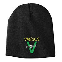 Vandals- Logo embroidered on a black beanie