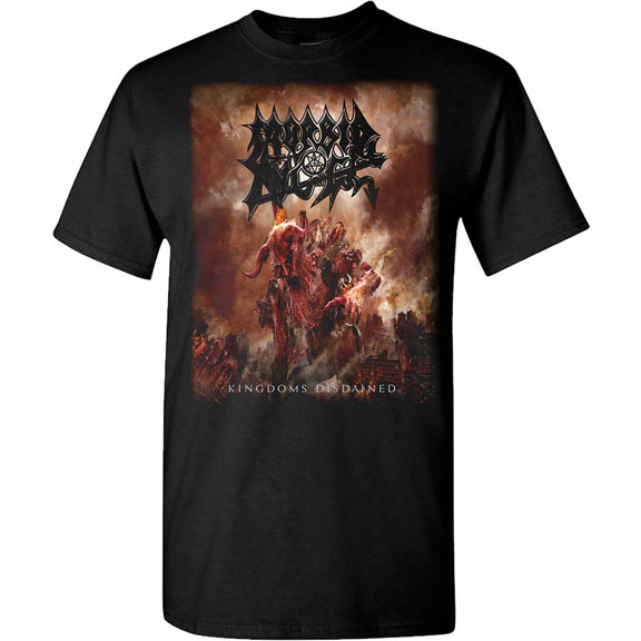 Morbid Angel- Kingdoms Disdained on a black shirt (Sale price!)