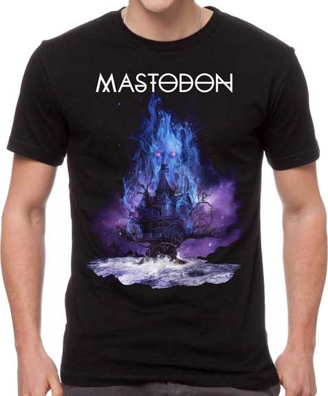 Mastodon- Diamond In The Witch House on a black ringspun cotton shirt (Sale price!)