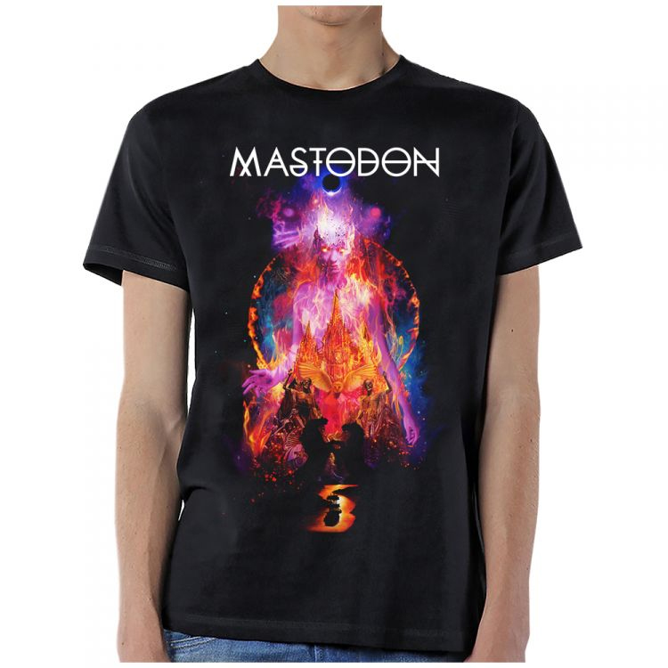 Mastodon- Stargasm on a black ringspun cotton shirt (Sale price!)
