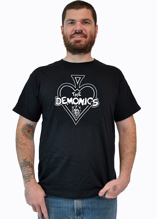 Demonics- Spade on a black shirt (Sale price!)