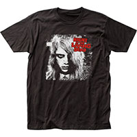 Night Of The Living Dead- Karen (Red Logo) on a black ringspun cotton shirt (Sale price!)