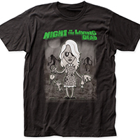 Night Of The Living Dead- Rubberhose Art on a black ringspun cotton shirt