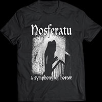 Nosferatu- A Symphony Of Horror on a black ringspun cotton shirt