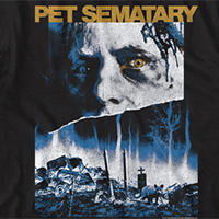 Pet Sematary- Movie Poster (Gold Logo) on a black ringspun cotton shirt