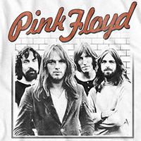 Pink Floyd- Band Pic on a white ringspun cotton shirt