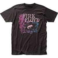 Pink Floyd- Pig & Smoke on a black ringspun cotton shirt (Sale price!)