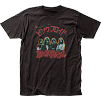Pink Floyd- Japanese Single on a black ringspun cotton shirt (Sale price!)
