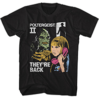 Poltergeist II- They're Back on a black ringspun cotton shirt