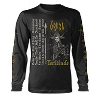 Gojira- Fortitude on a black long sleeve shirt 