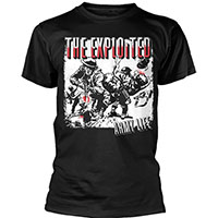 Exploited- Army Life on a black shirt