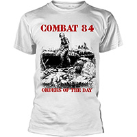 Combat 84- Orders Of The Day on a white shirt